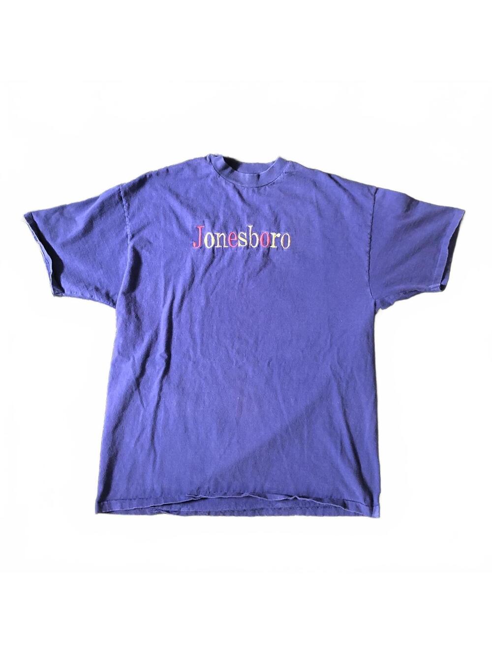 Hanes Jonesboro Embroidered T-Shirt XL Purple
